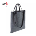 popular and portable wool leather felt laptop bag